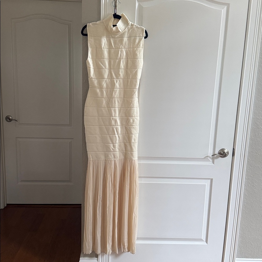 Anthropologie BLITHE Fitted Twofer‎ Maxi Dress Si… - image 4